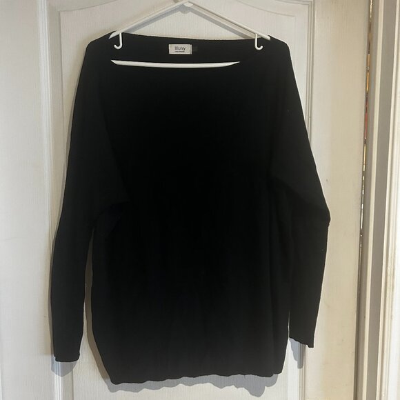Bluivy Black Long Sleeve Knit Top – Size Small - Picture 1 of 3